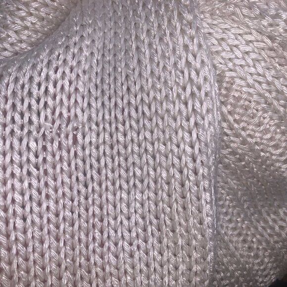 PURE Handknit Women's Knit Cardigan Sweater S/M Big Decorative Buttons Beige - Picture 8 of 8